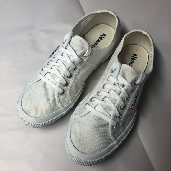 Superga 2750 Cotu Classic White Canvas Sneaker 9.5 - Picture 6 of 7
